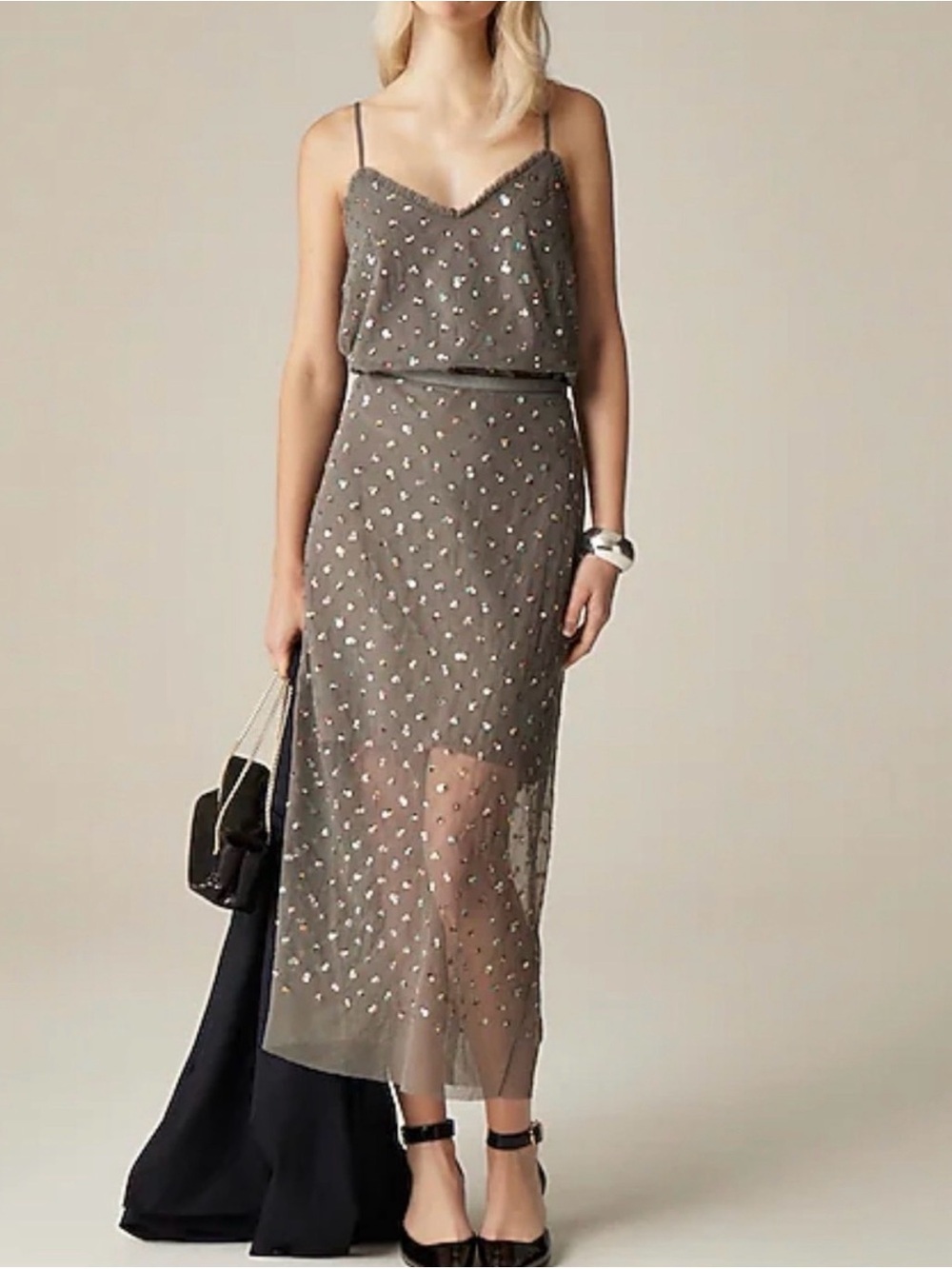 Jcrew Gwyneth layered sequin skirt